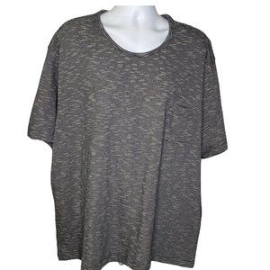 Nordstrom 1901 Mens 5XL Black White Thin Striped Pocket T Shirt New Heavyweight